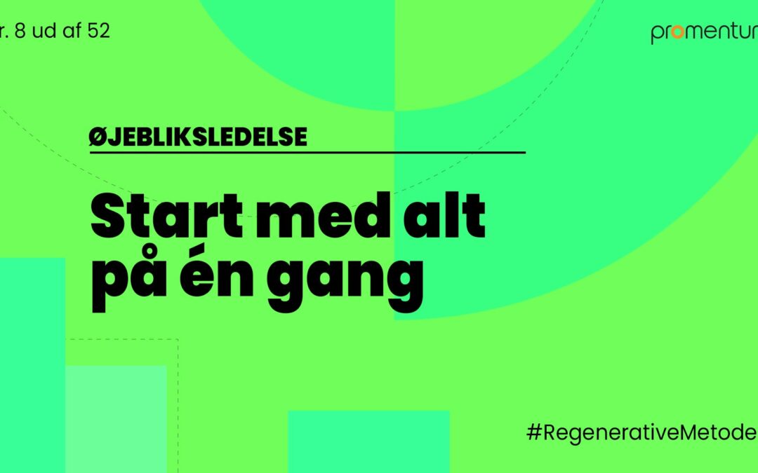 Øjebliksledelse: Start med alt på én gang